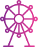 Pink and purple Ferris Wheel icon