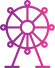 Pink and purple Ferris Wheel icon