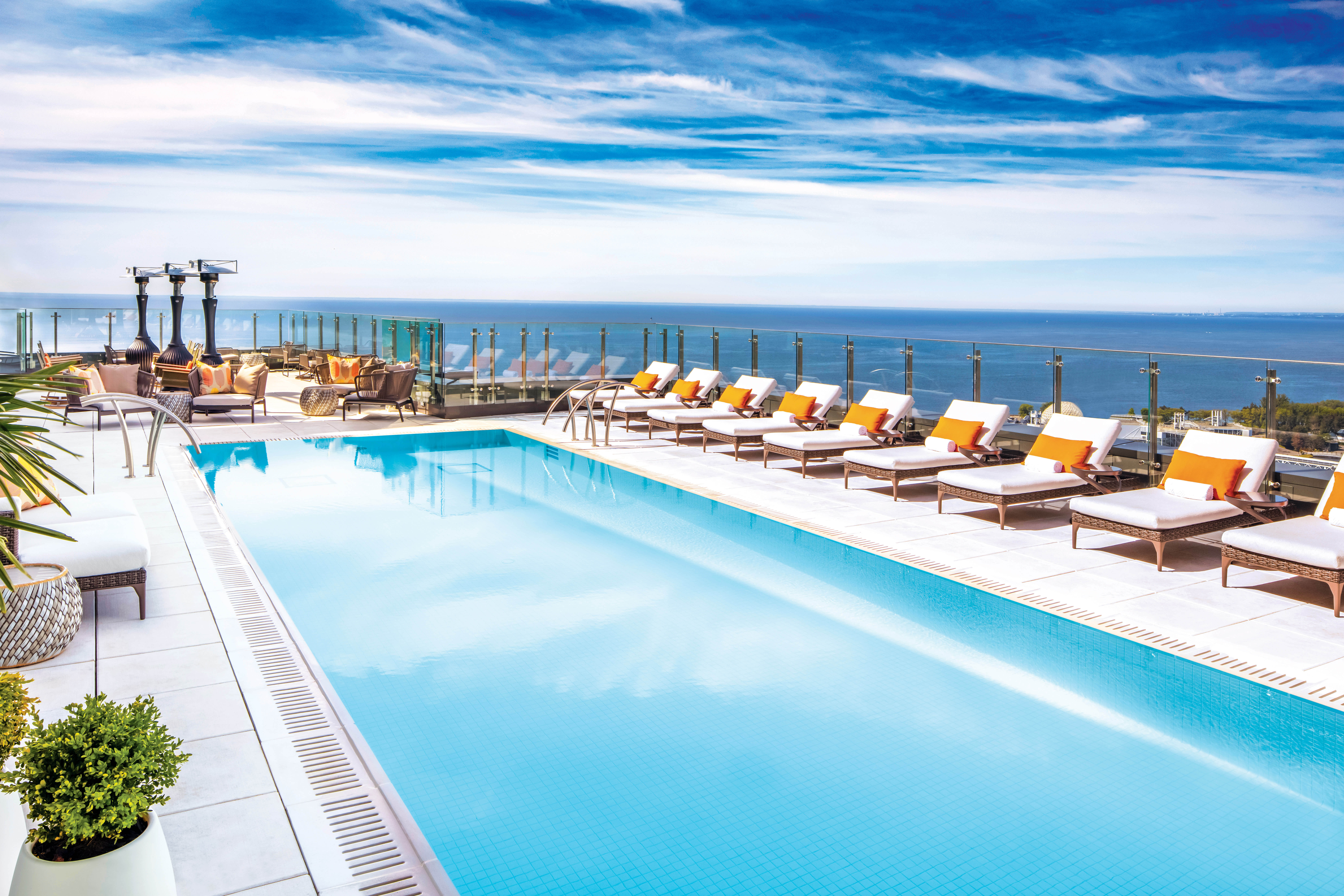 The Pond at Falcon SkyBar at Hotel X by Day