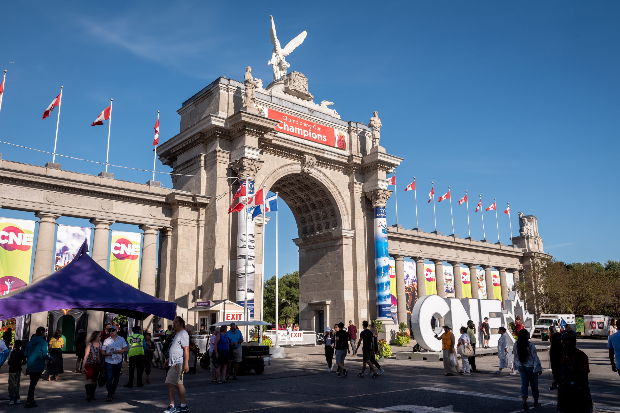 Princes' Gates in the day time