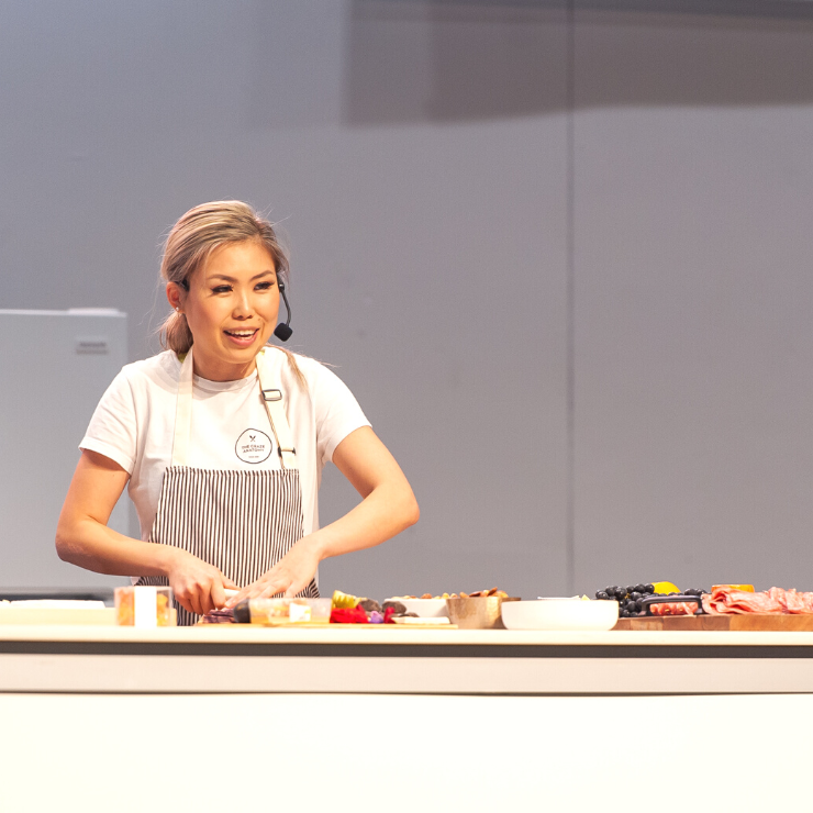 Sophia Cong cooking on the Kitchen Stage