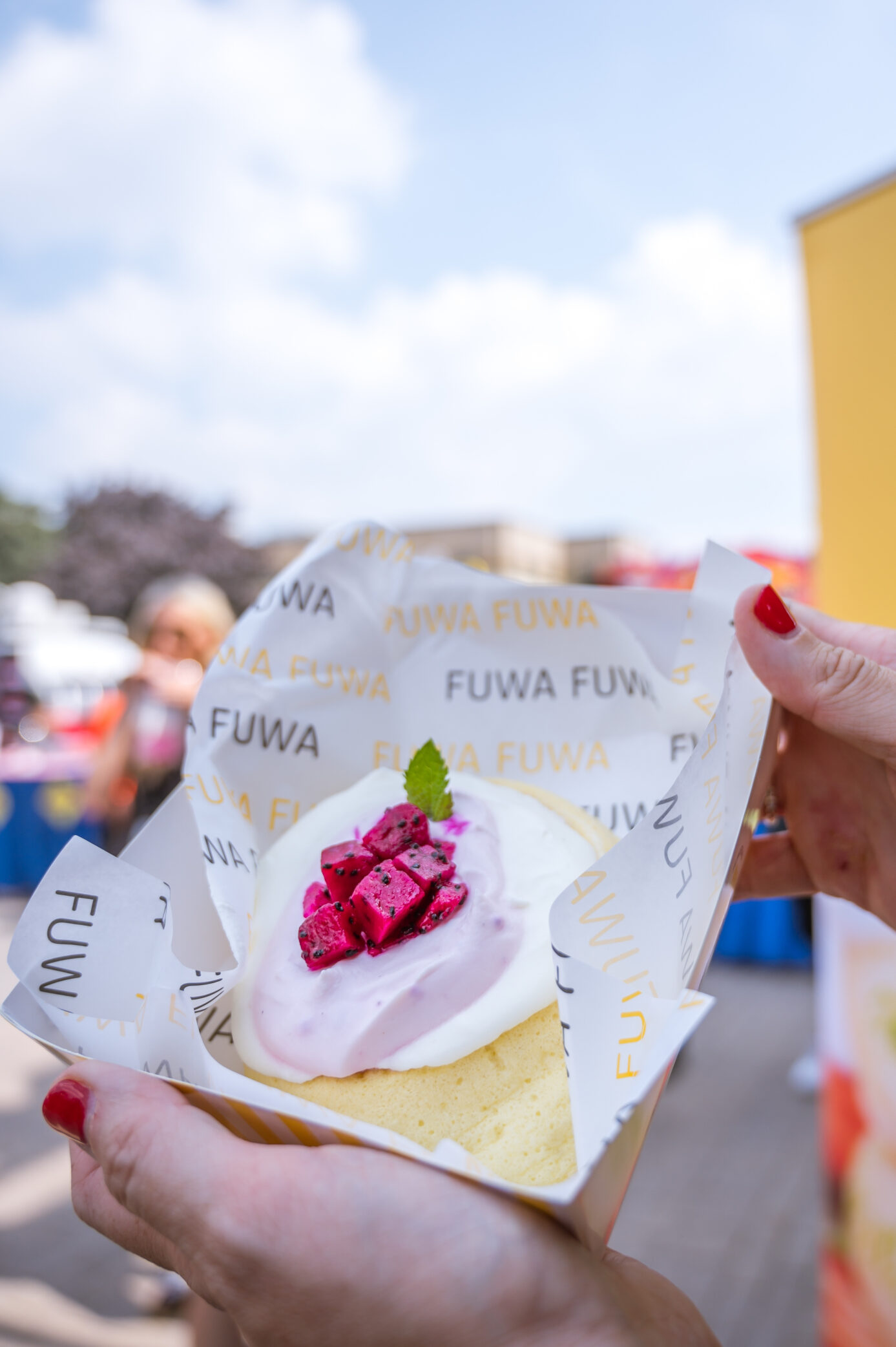 Pink Dragon Fruit Fluffy Pancakes - Fuwa Fuwa