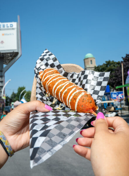 Butter Chicken Corn Dog image